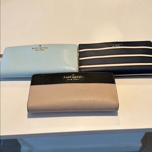 Kate Spade Elegant Black and Blue Key Card Holders